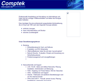 Tablet Screenshot of comptek.ch